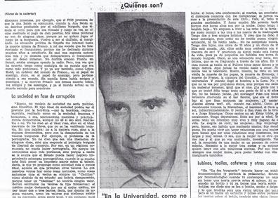 Imagen secundaria 1 - La entrevista apareció publicada en LA VERDAD el 30 de julio de 1978.