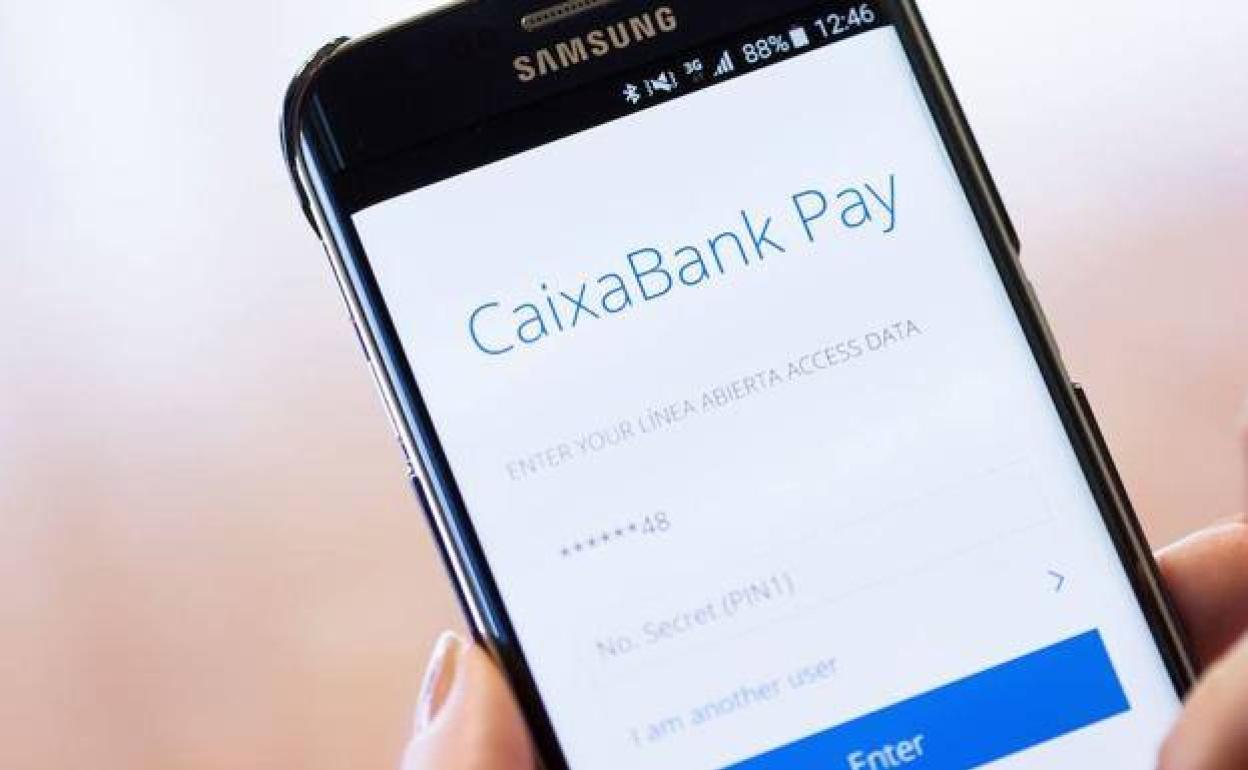 La aplicación de CaixaBank Pay en un móvil. 