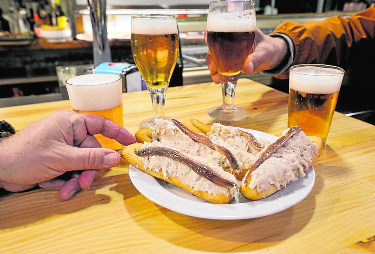 La marinera, tapa indispensable en la cocina murciana. 