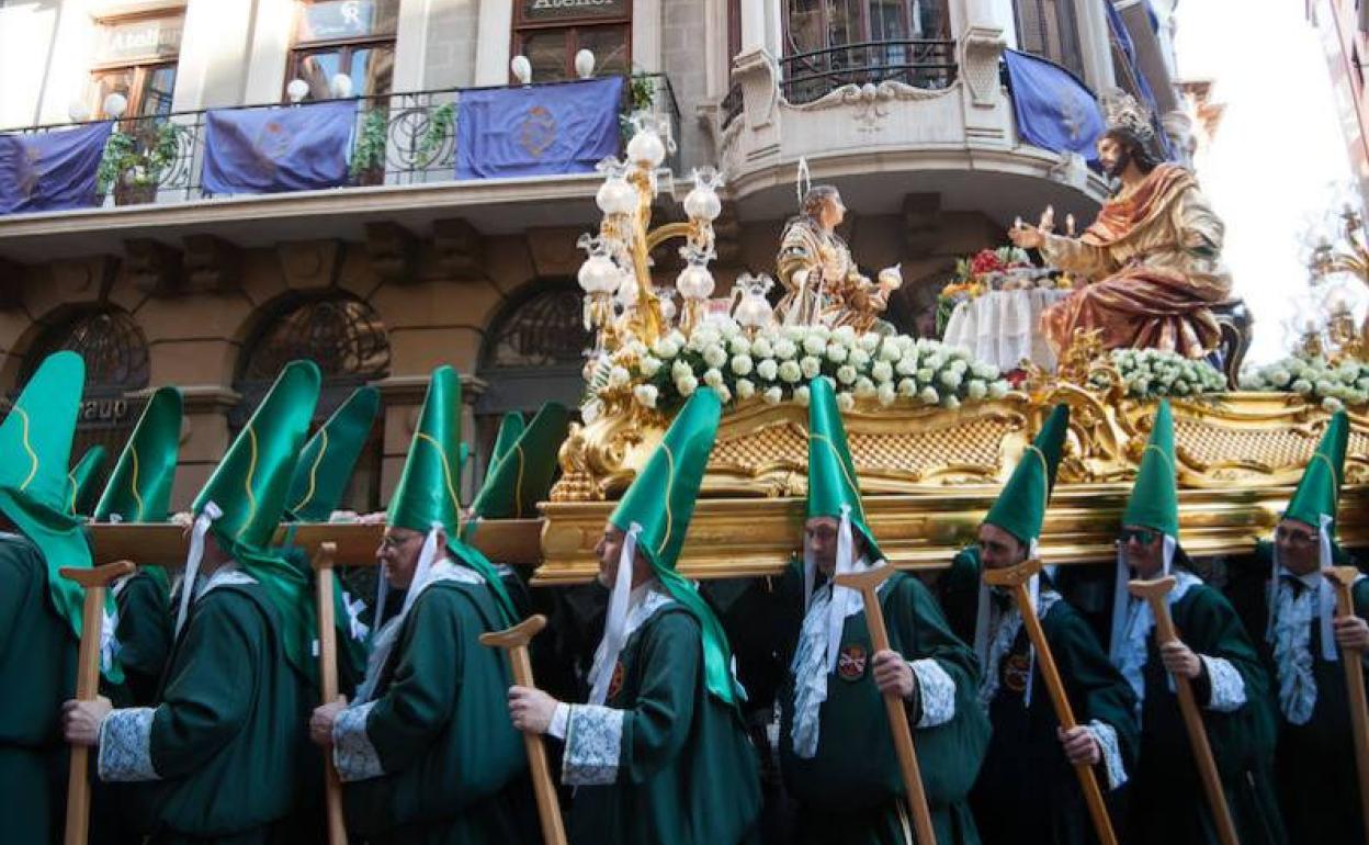 Procesión de la Cofradía de la Esperanza del Domingo de Ramos en una imagen de archivo.