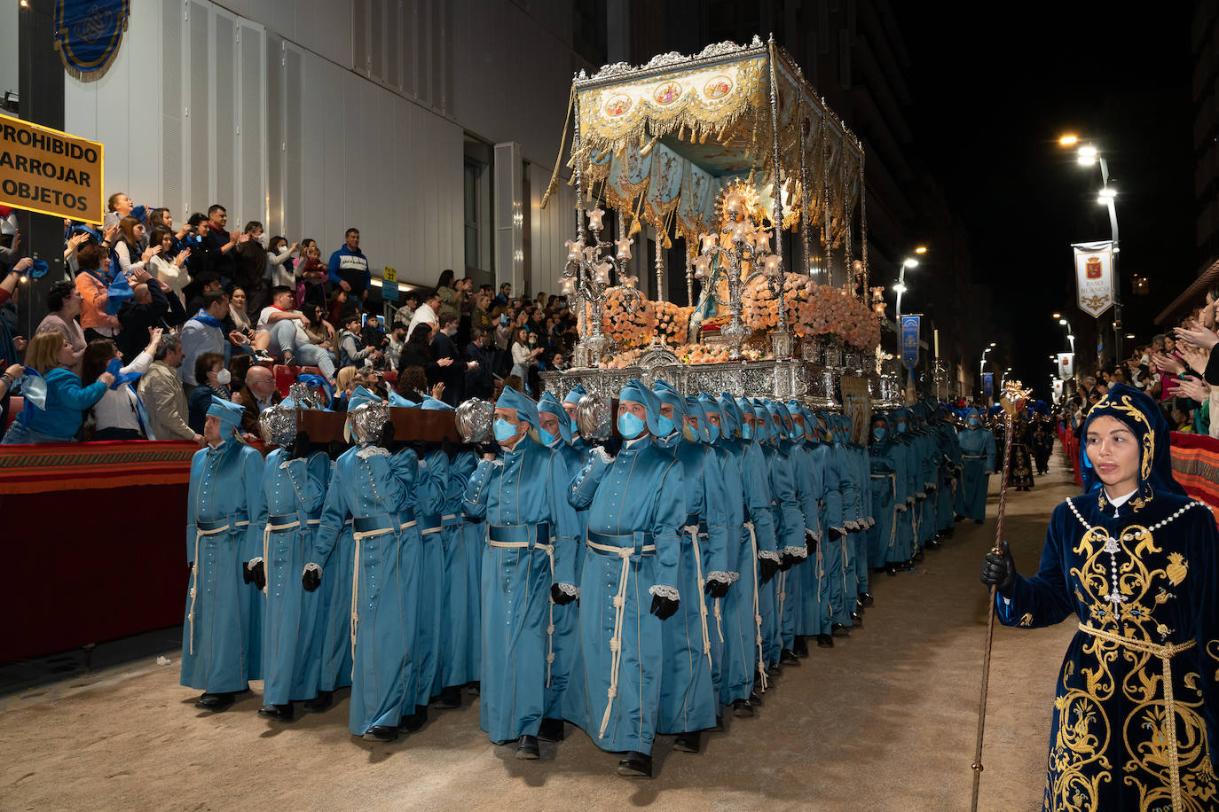 Fotos: El Paso Azul protagoniza la primera procesión en Lorca tras la pandemia