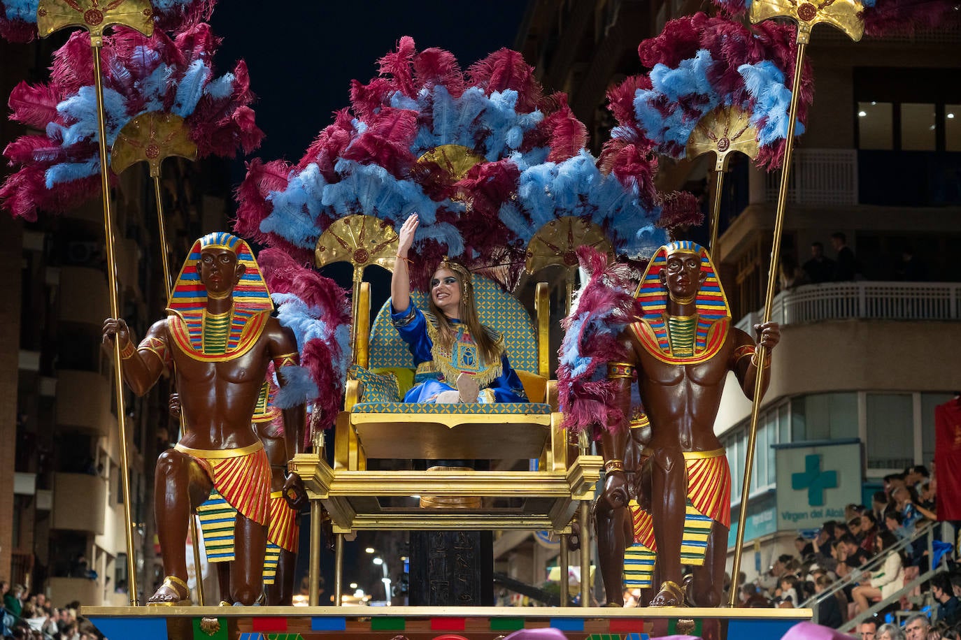 Fotos: El lujo de Egipto en la procesión azul de Domingo de Ramos