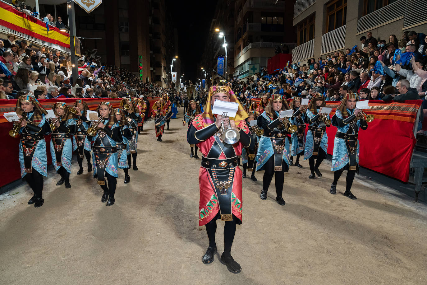 Fotos: El lujo de Egipto en la procesión azul de Domingo de Ramos