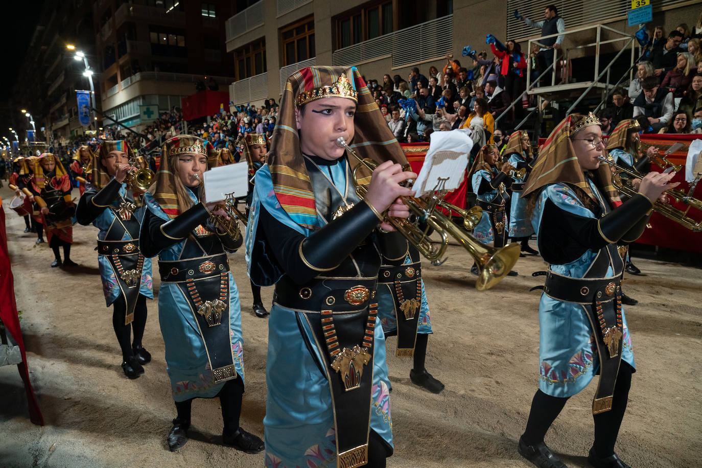 Fotos: El lujo de Egipto en la procesión azul de Domingo de Ramos