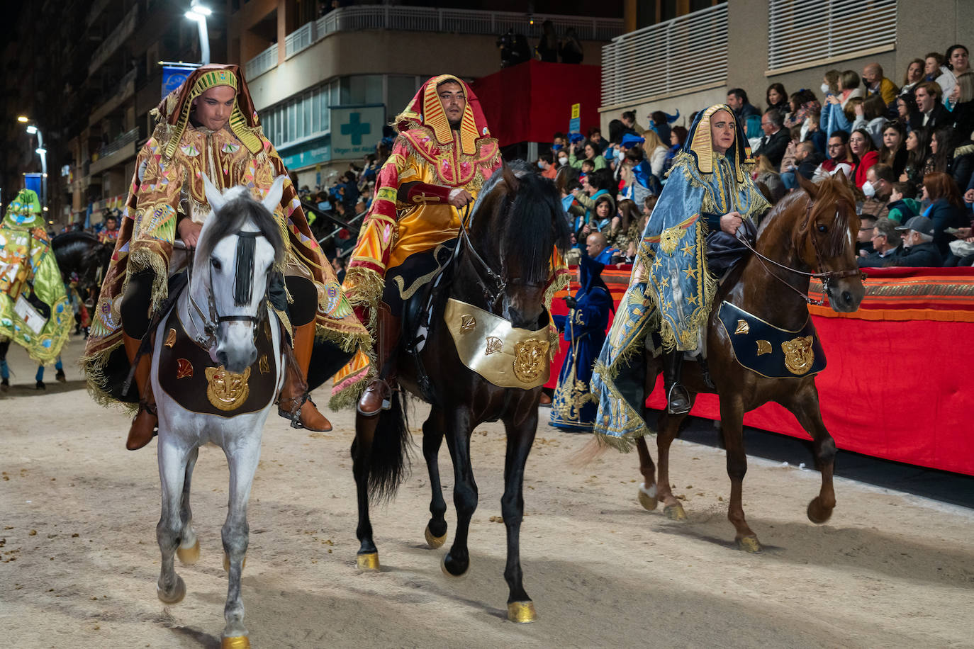 Fotos: El lujo de Egipto en la procesión azul de Domingo de Ramos