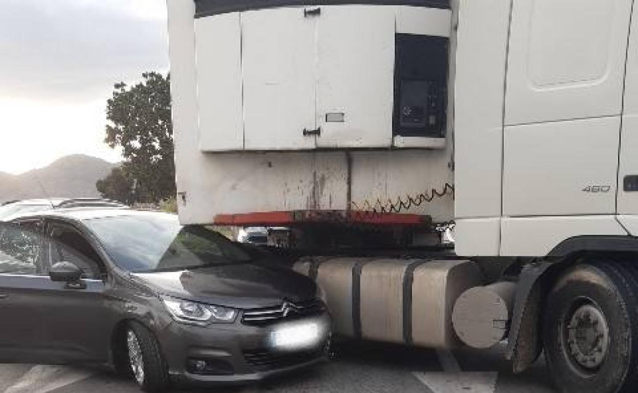 Imagen del accidente. 