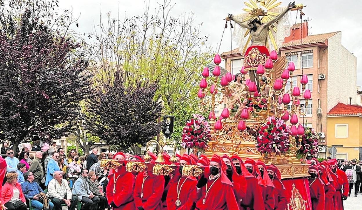 Santísimo Cristo del Consuelo en la procesión del Penitente. 