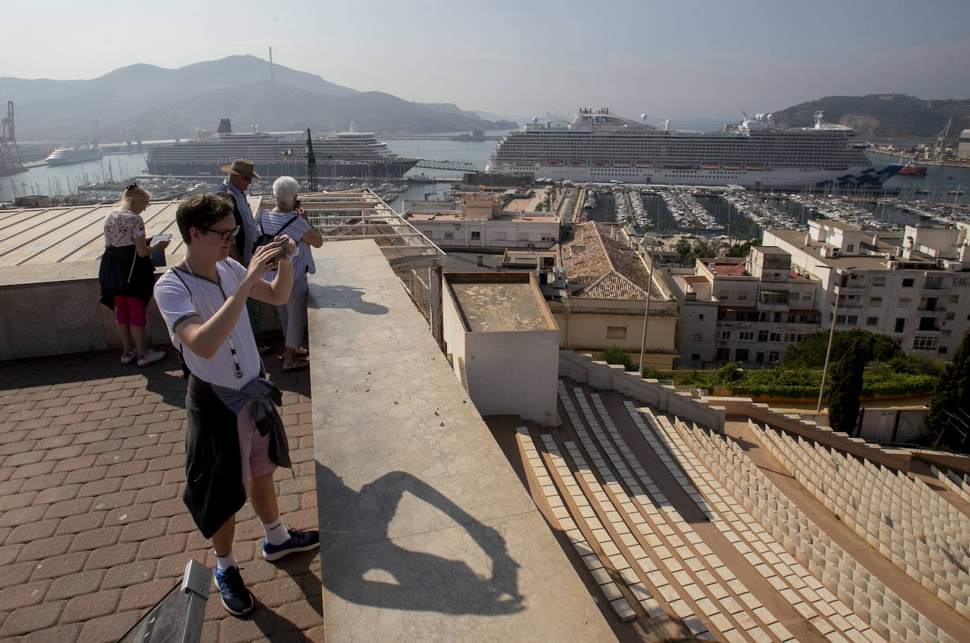 Fotos: Triple escala de cruceros en Cartagena