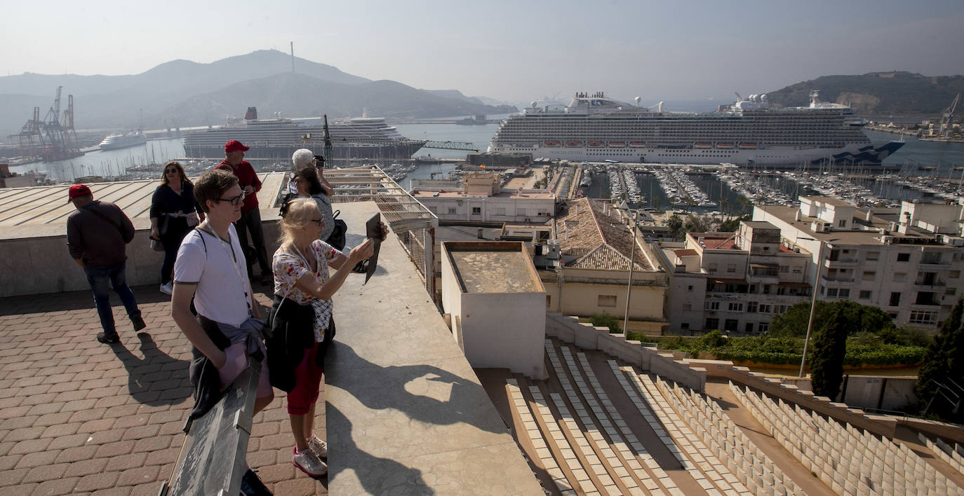 Fotos: Triple escala de cruceros en Cartagena