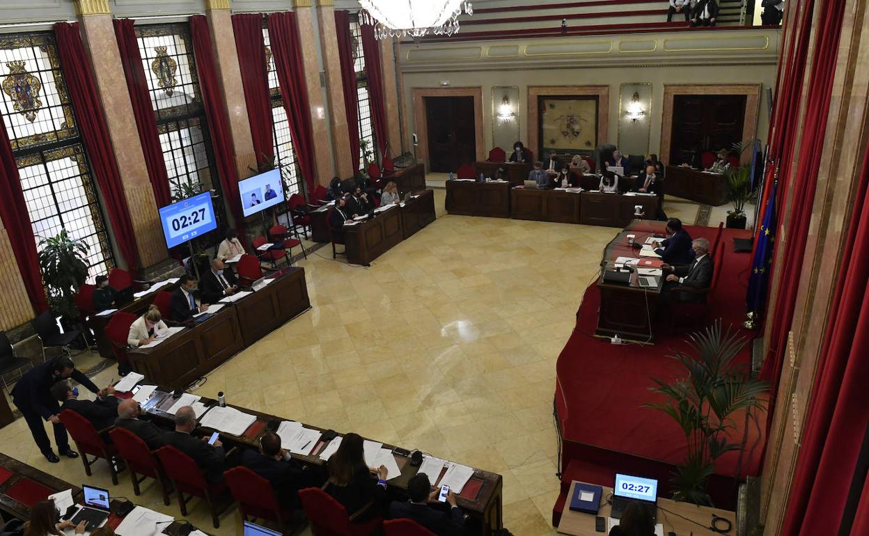 Pleno del Ayuntamiento de Murcia.