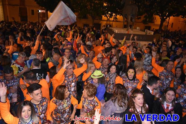 La peña «Los Mataos» logró por tercera vez alzarse con el primer premio del Concurso de la Noche de las Migas en la categoría de peñas; entre los grupos de vecinos del Hoyo, el primer puesto fue la peña «La Cruz». 