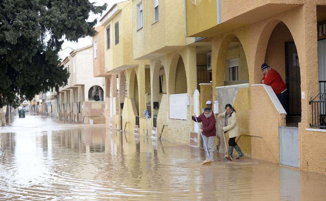 Inundaciones en Los Alcázares, en una foto de archivo.