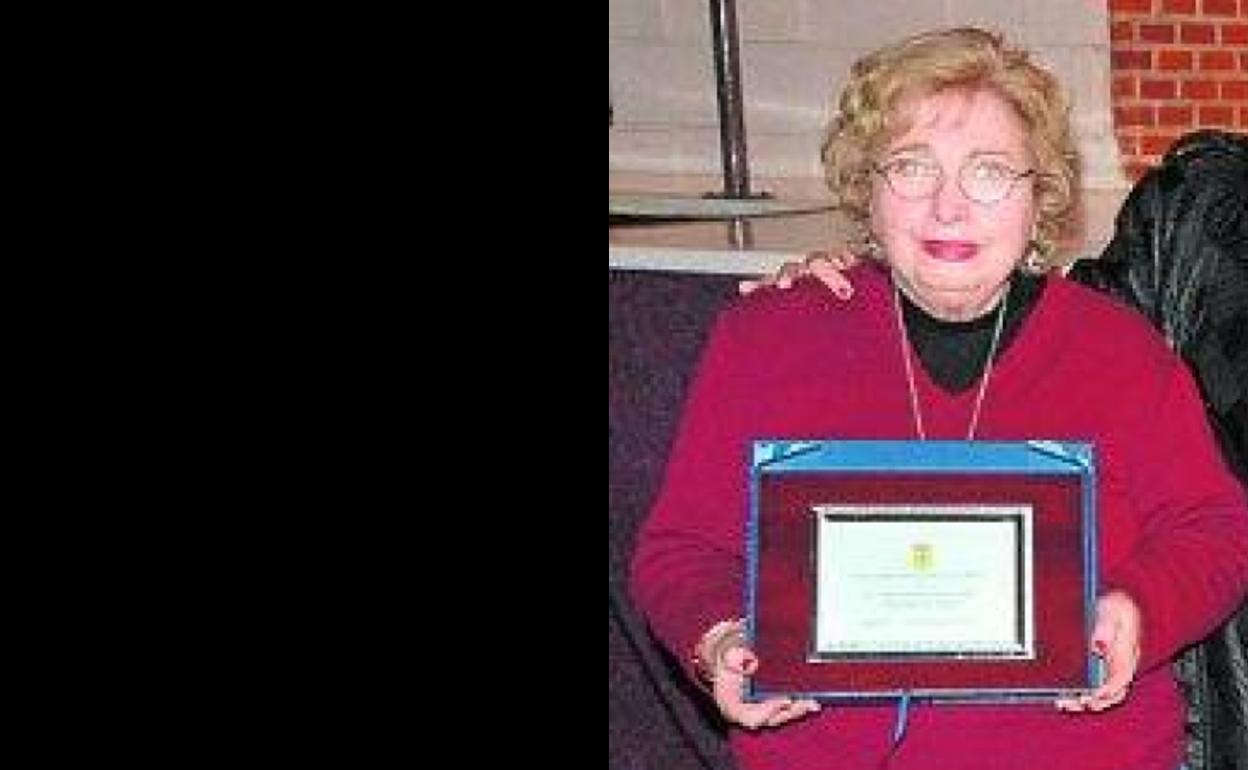 Concepción Cussac Parra en un acto de reconocimiento de Ricoteñas del Año, imagen de archivo. 