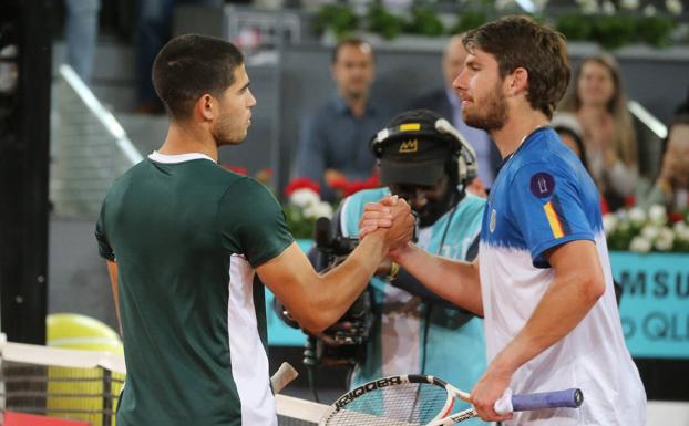 Galería. Las imágenes del partido entre Carlos Alcaraz y Cameron Norrie 