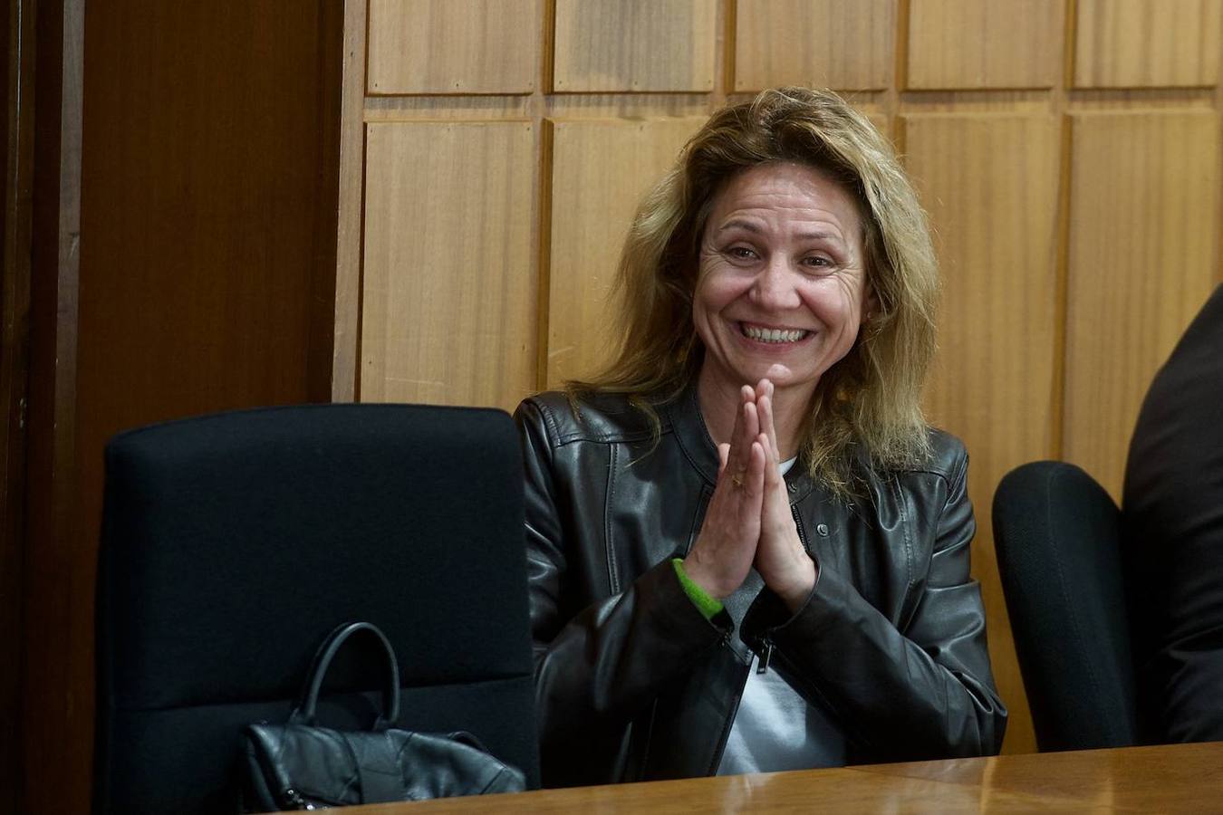 Cristina Elena T., instantes después de conocerse el veredicto. 