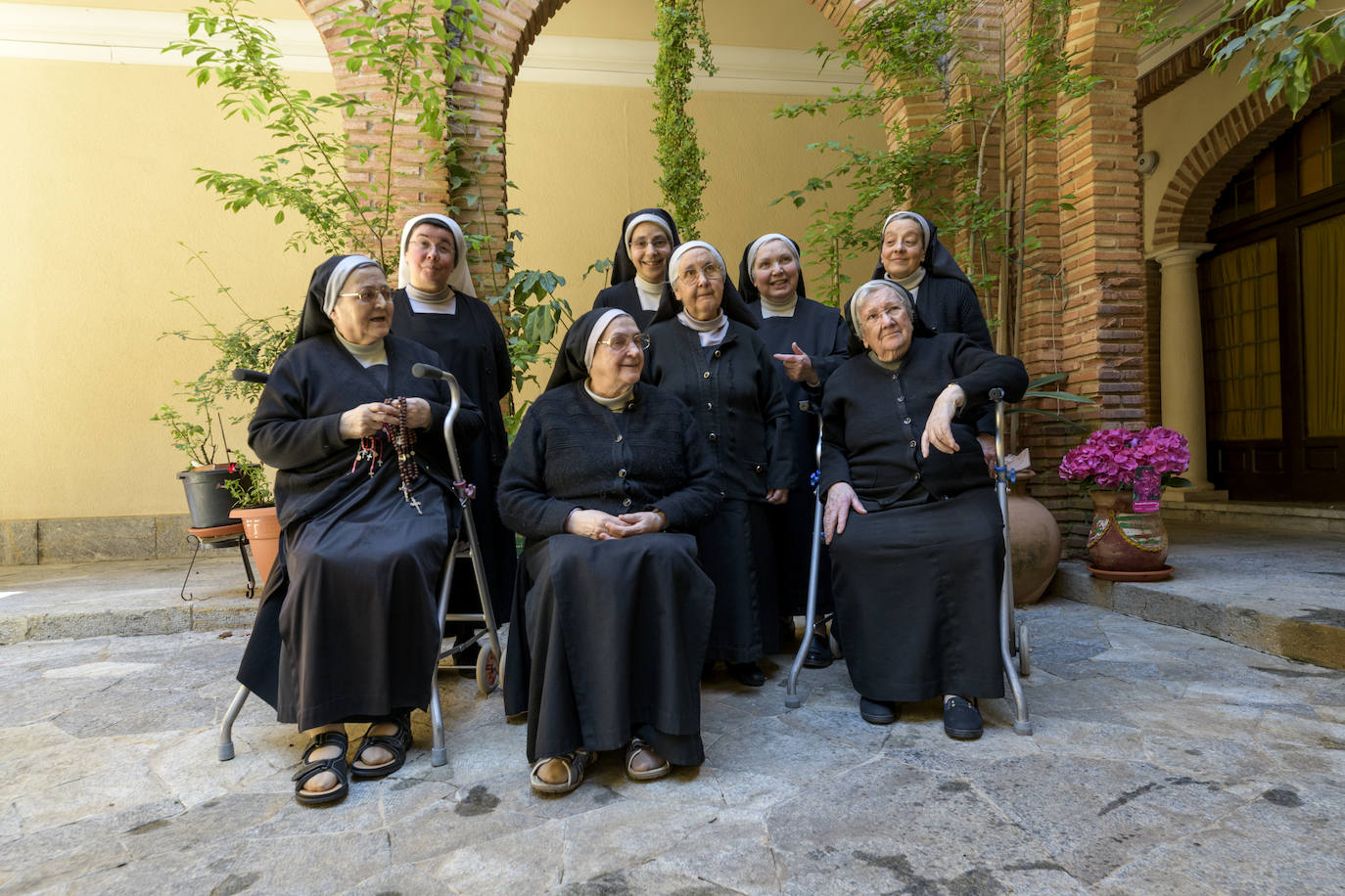 Fotos: Las monjas benedictinas esperan con emoción el regreso de la Virgen de la Fuensanta