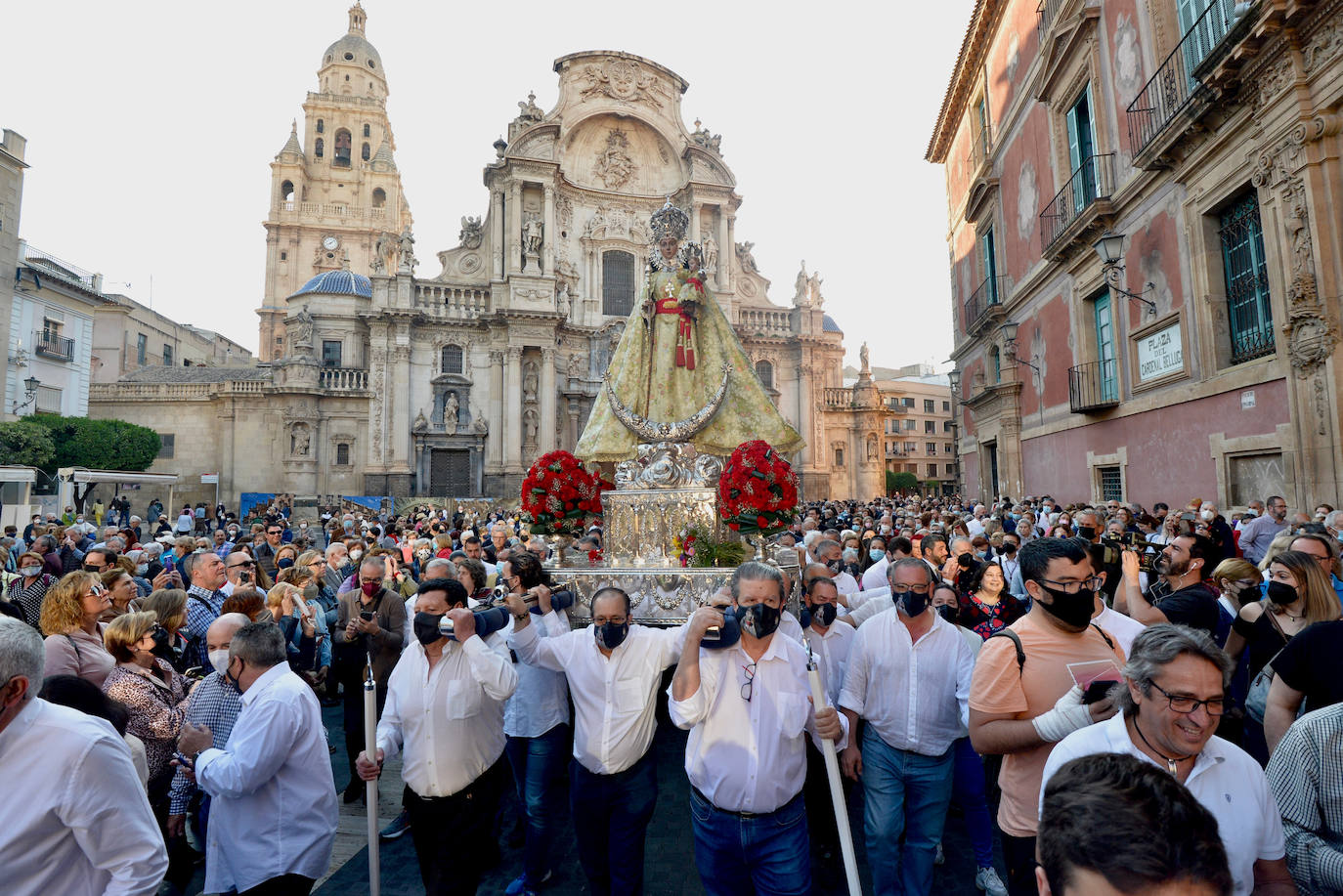 Fotos: La romería de la Morenica en su regreso a su santuario de Algezares, en imágenes