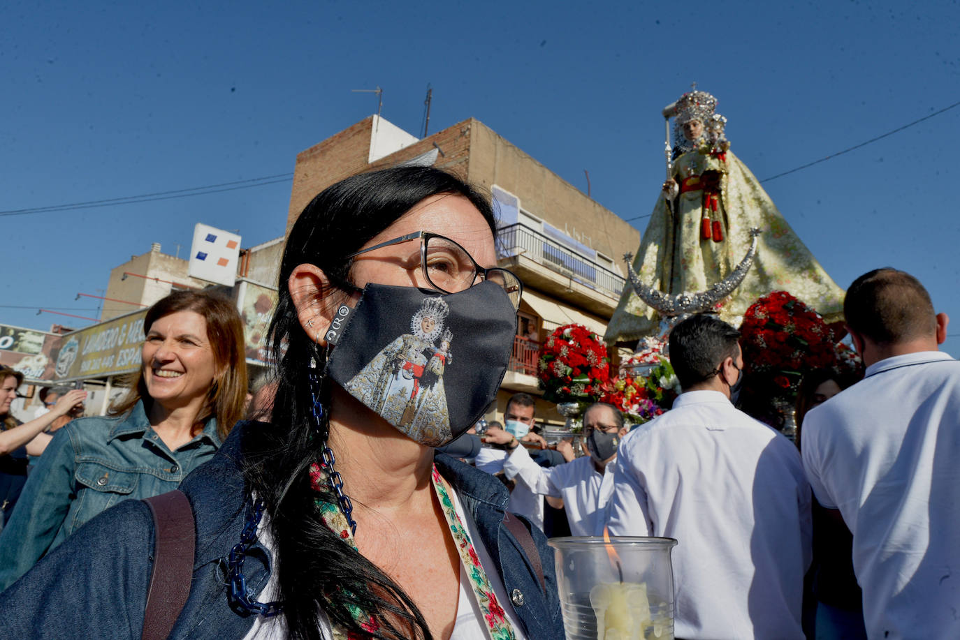 Fotos: La romería de la Morenica en su regreso a su santuario de Algezares, en imágenes
