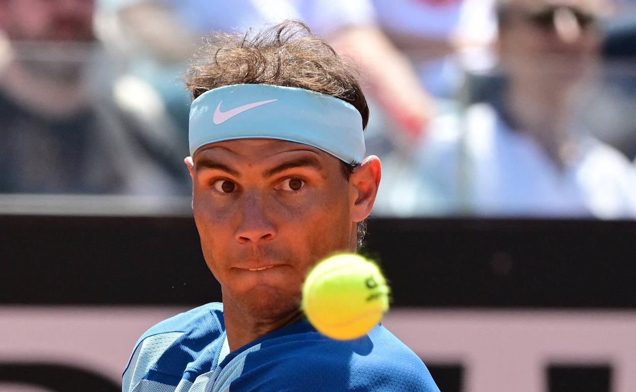 RAFA Nadal, durante el encuentro de este miércoles contra Isner. 