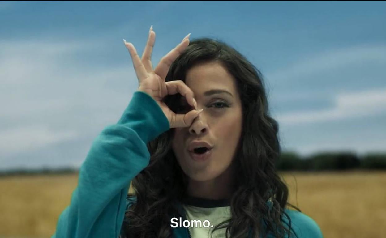 Chanel, en un momento del vídeo. 