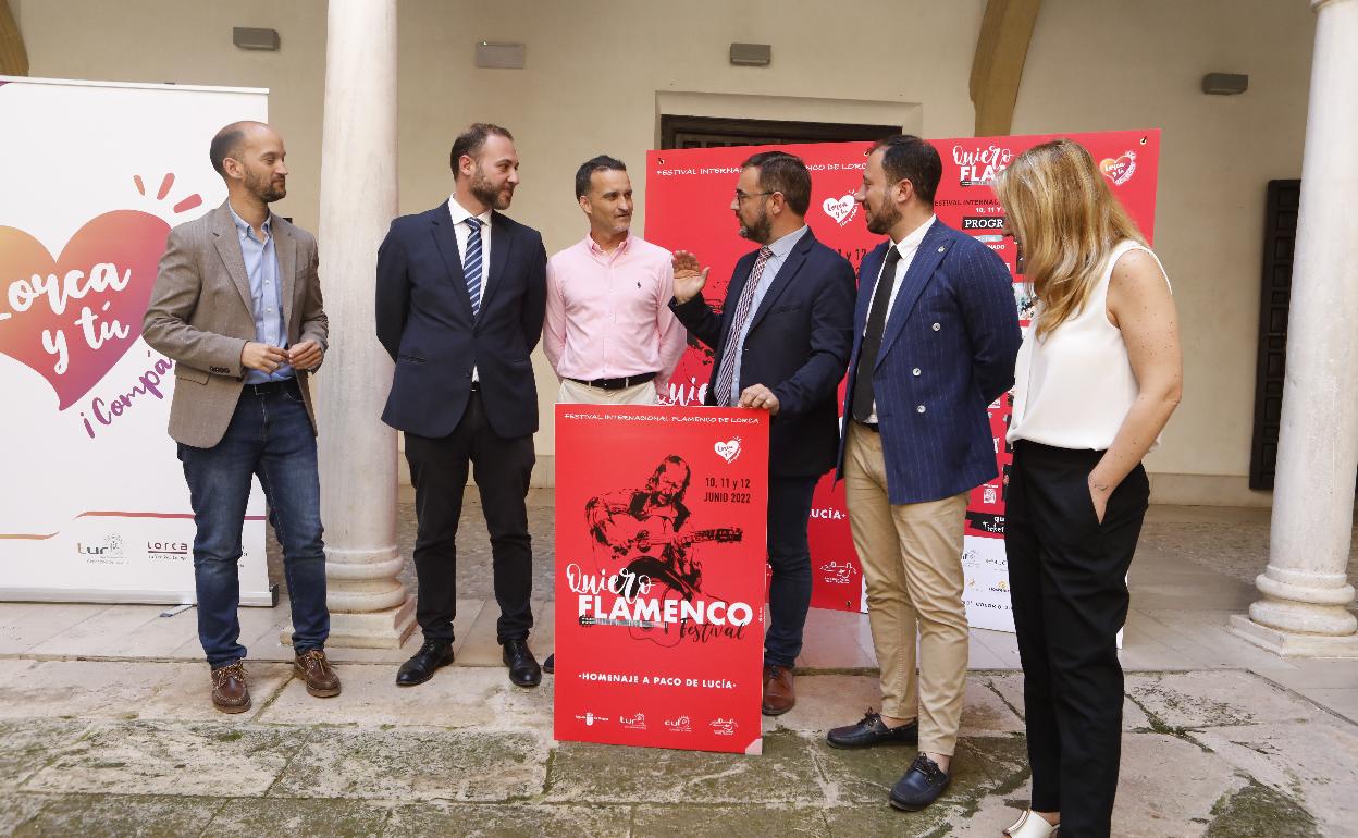 Presentación de la primera edición del Festival Internacional 'Quiero Flamenco' en el palacio de Guevara. 