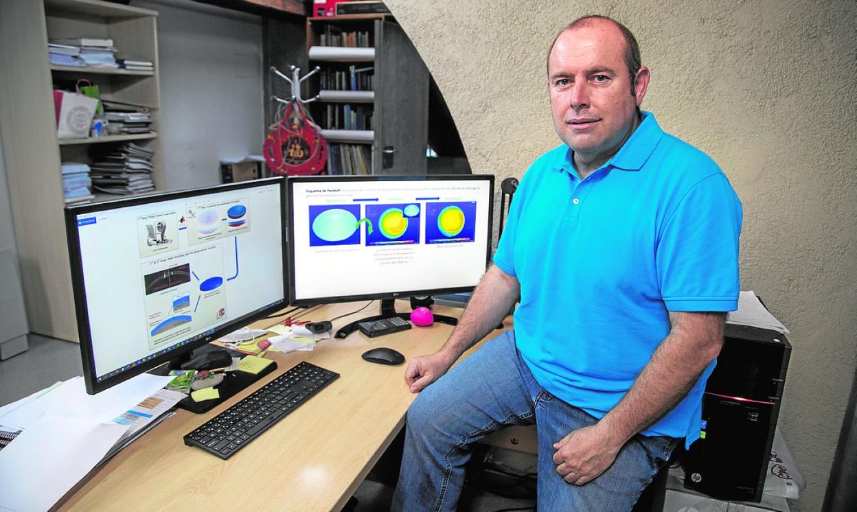 Francisco Cavas, director del Grupo de Bioingeniería y Simulación Computacional Aplicada de la UPCT. 