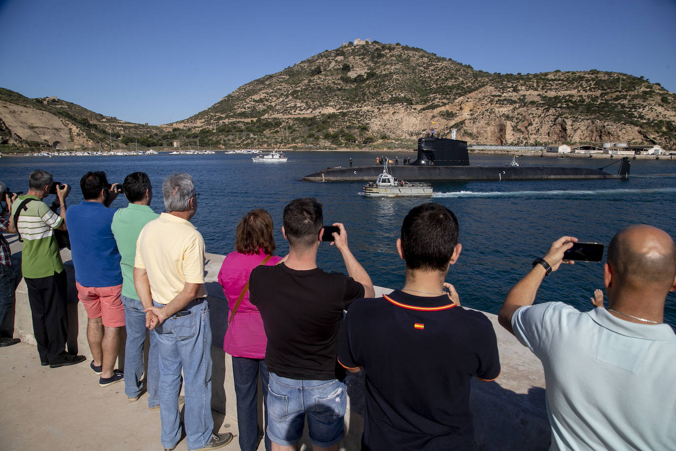 Fotos: El submarino S-81 &#039;Isaac Peral&#039; comienza las pruebas de mar frente a Escombreras