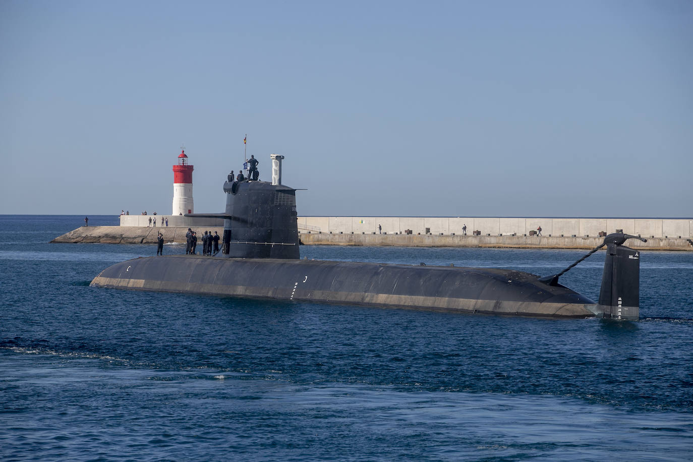 Fotos: El submarino S-81 &#039;Isaac Peral&#039; comienza las pruebas de mar frente a Escombreras