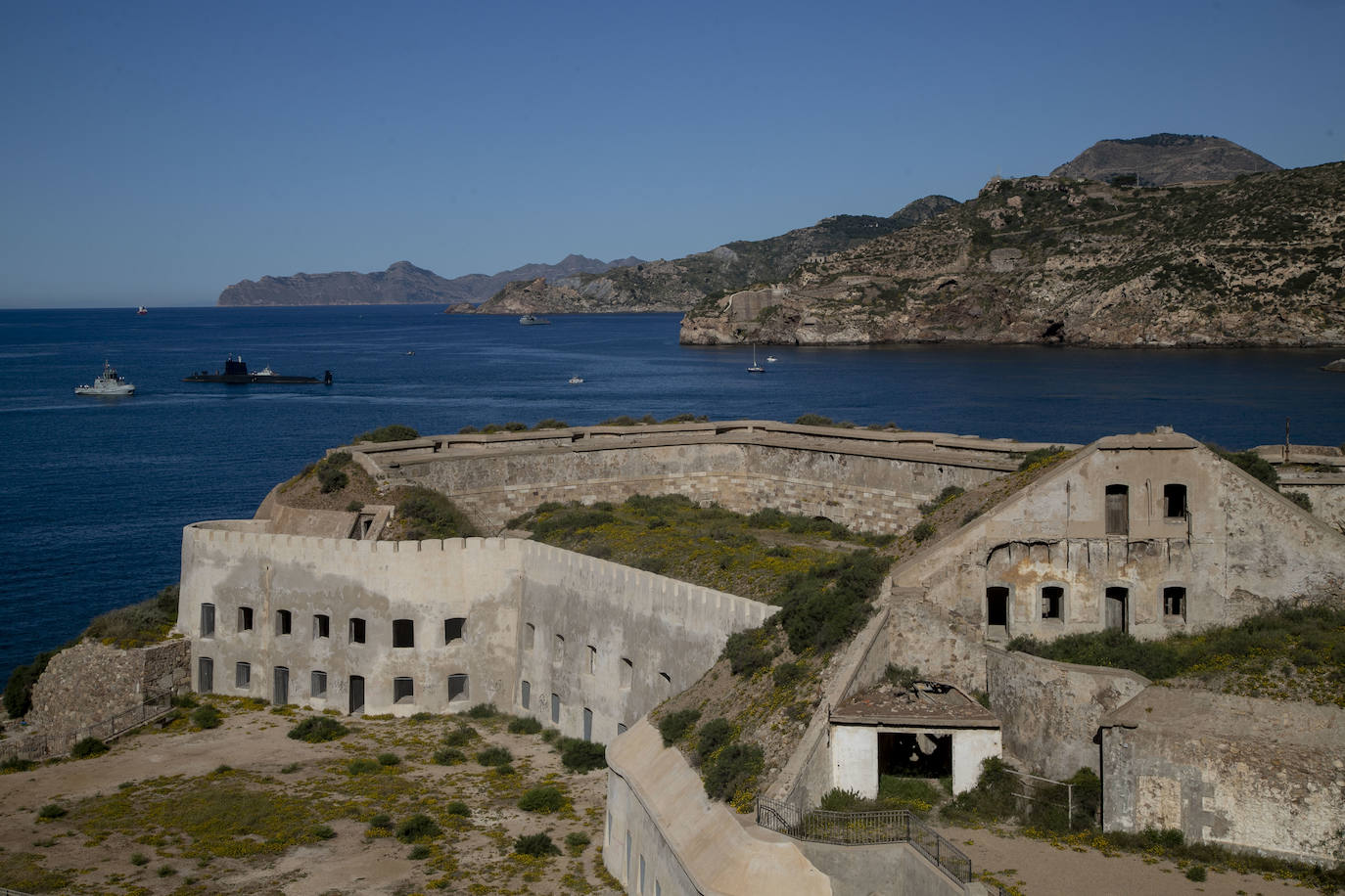 Fotos: El submarino S-81 &#039;Isaac Peral&#039; comienza las pruebas de mar frente a Escombreras