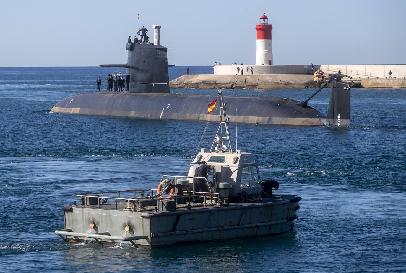 Fotos: El submarino S-81 &#039;Isaac Peral&#039; comienza las pruebas de mar frente a Escombreras