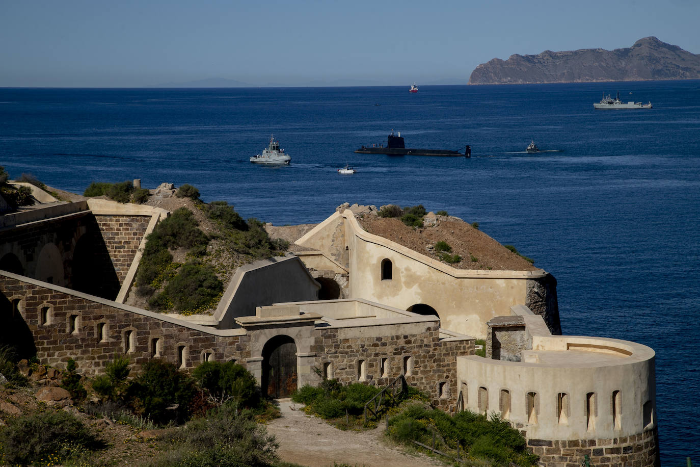 Fotos: El submarino S-81 &#039;Isaac Peral&#039; comienza las pruebas de mar frente a Escombreras