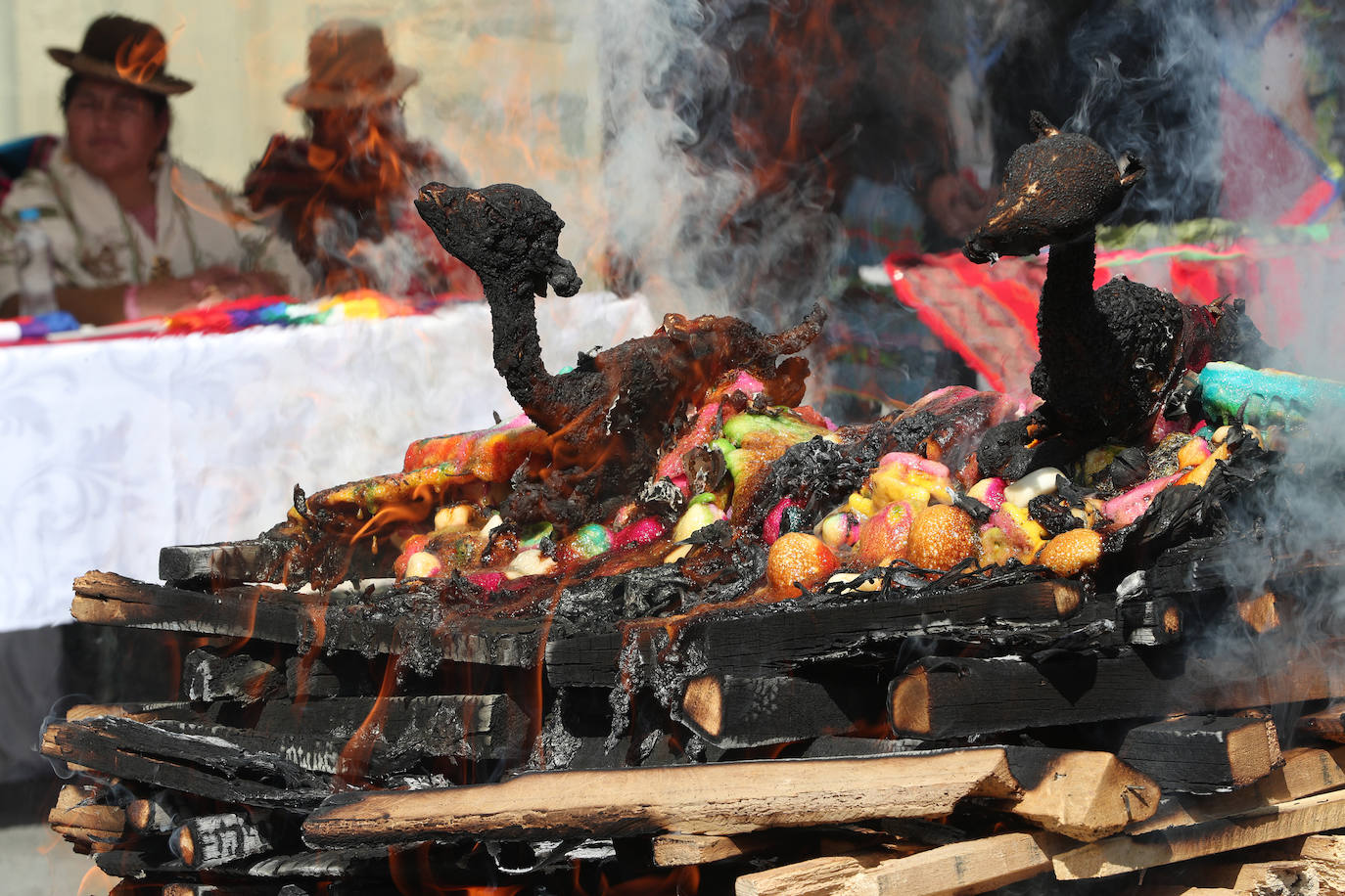 Fotos: Ofrenda a la Pachamama
