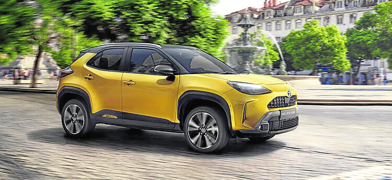 Exterior del nuevo Yaris Cross Electric Hybrid. 