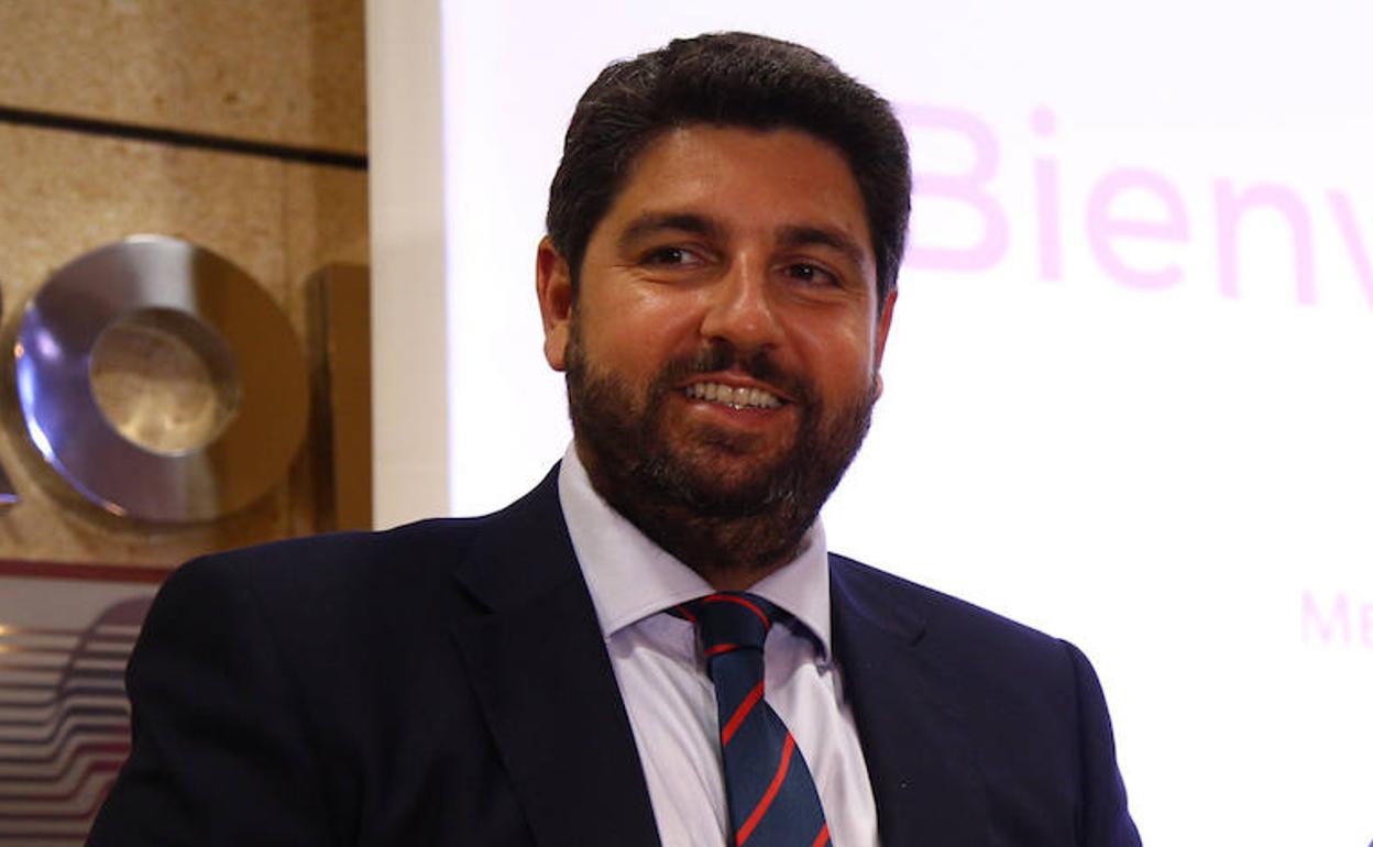 El presidente del Gobierno regional, Fernando López Miras, este martes.