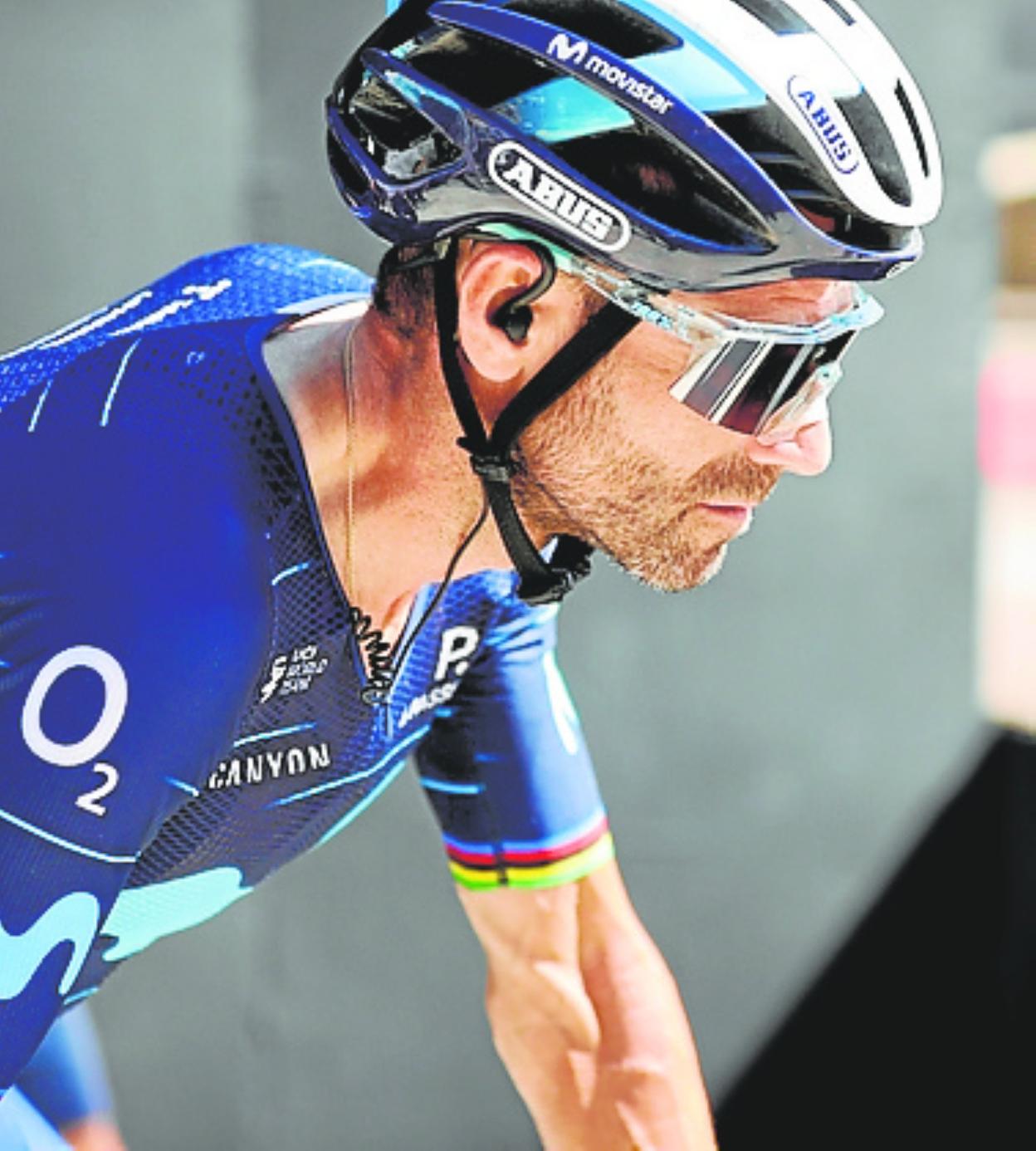Alejandro Valverde, ayer. 