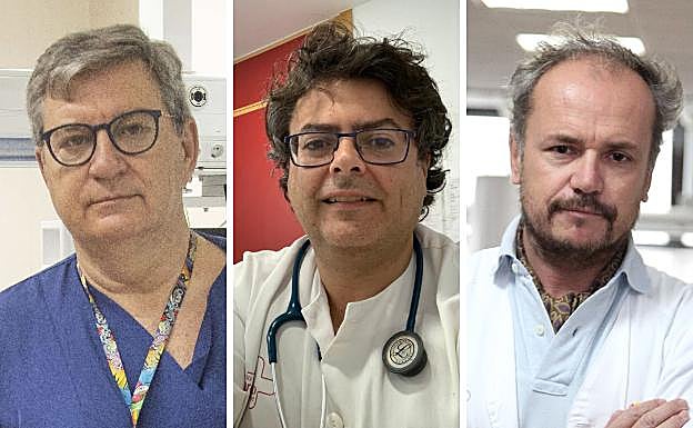 José Manuel Allegue, Joaquín Jiménez y Abel Novoa.