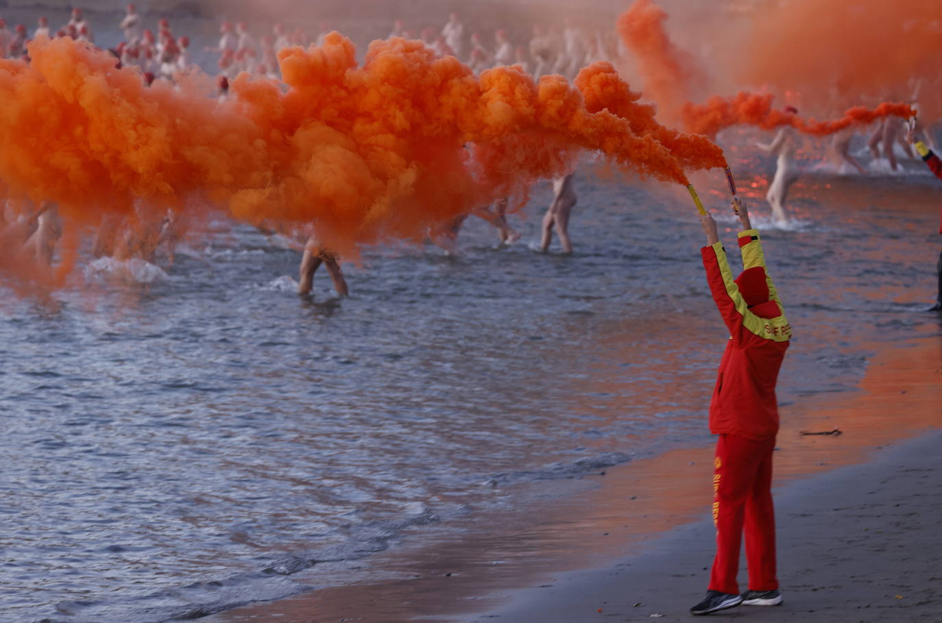 Fotos: Bienvenida nudista al invierno