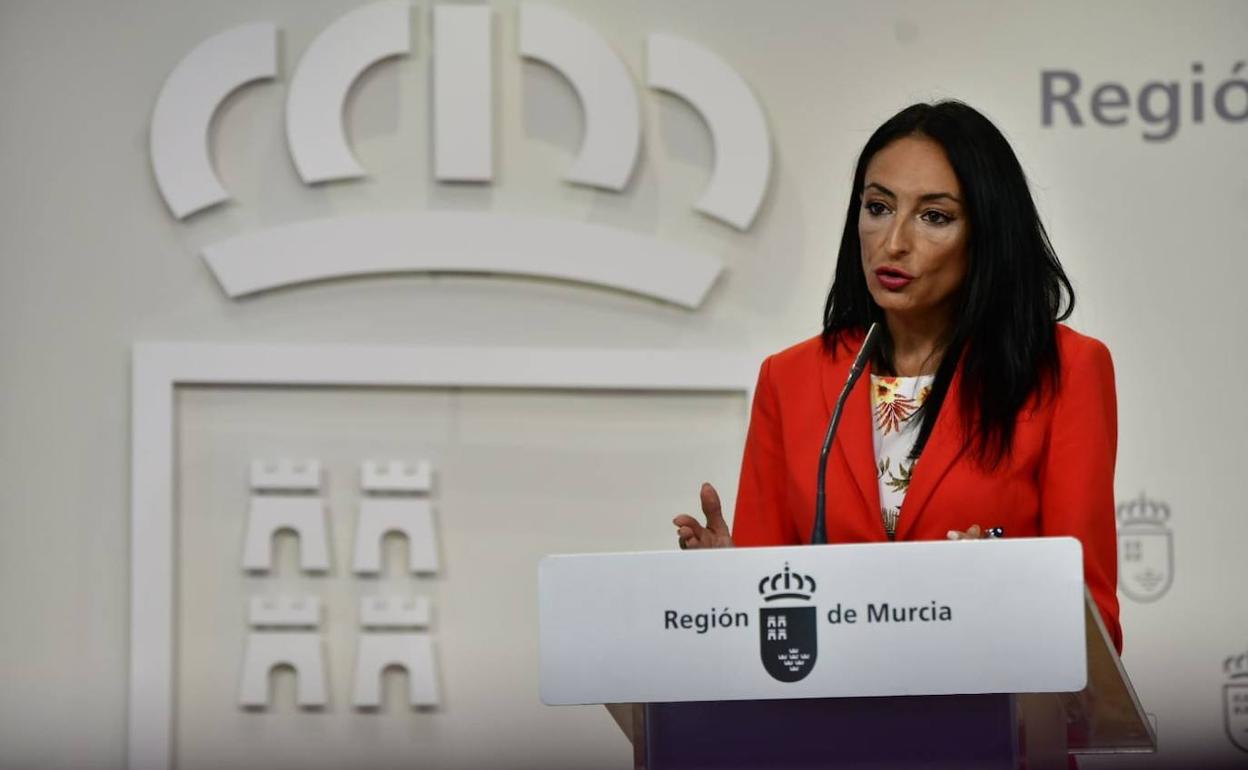 Valle Miguélez, en rueda de prensa, este jueves.