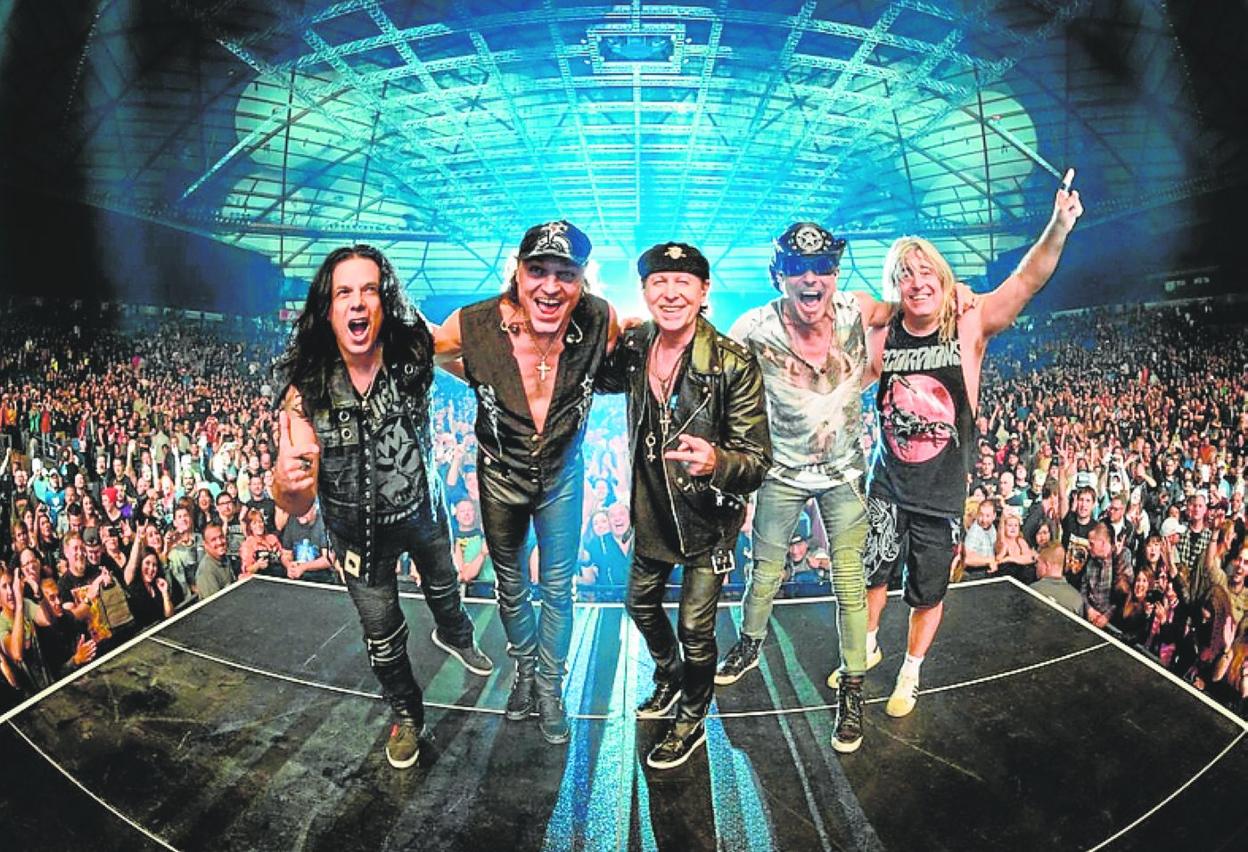 Scorpions, en uno de sus conciertos. 