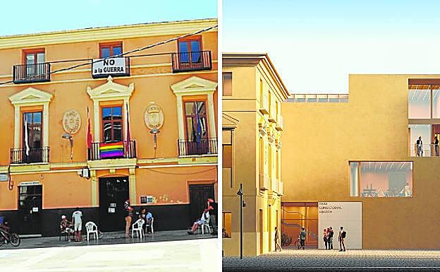 Casa Consistorial de Abarán. Intervención: Un conjunto que sirve como sede oficial y centro cultural con un guiño al pasado musulmán del pueblo. Inversión: 2,1 millones. Arquitecto: Pablo Valero.