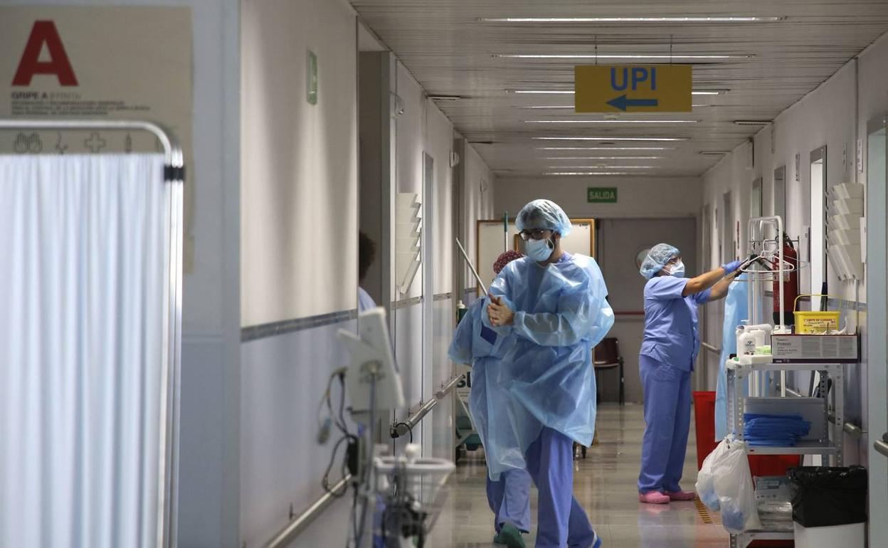 Planta Covid del hospital Reina Sofía en una imagen de archivo. 