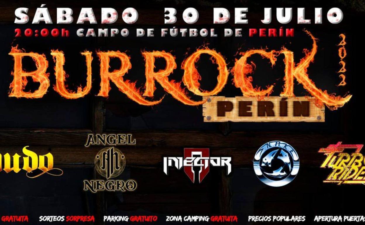 Cartel de la tercera edición del Burrock Fest.