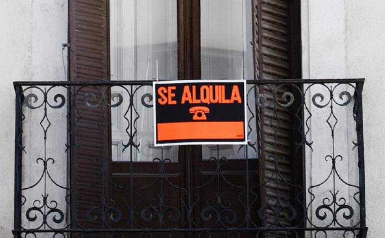 Un piso que se alquila.