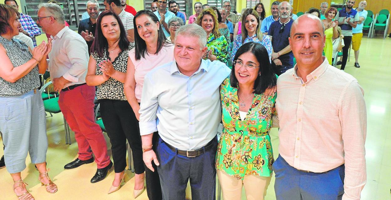 Darias asiste a un acto del PSOE en Molina