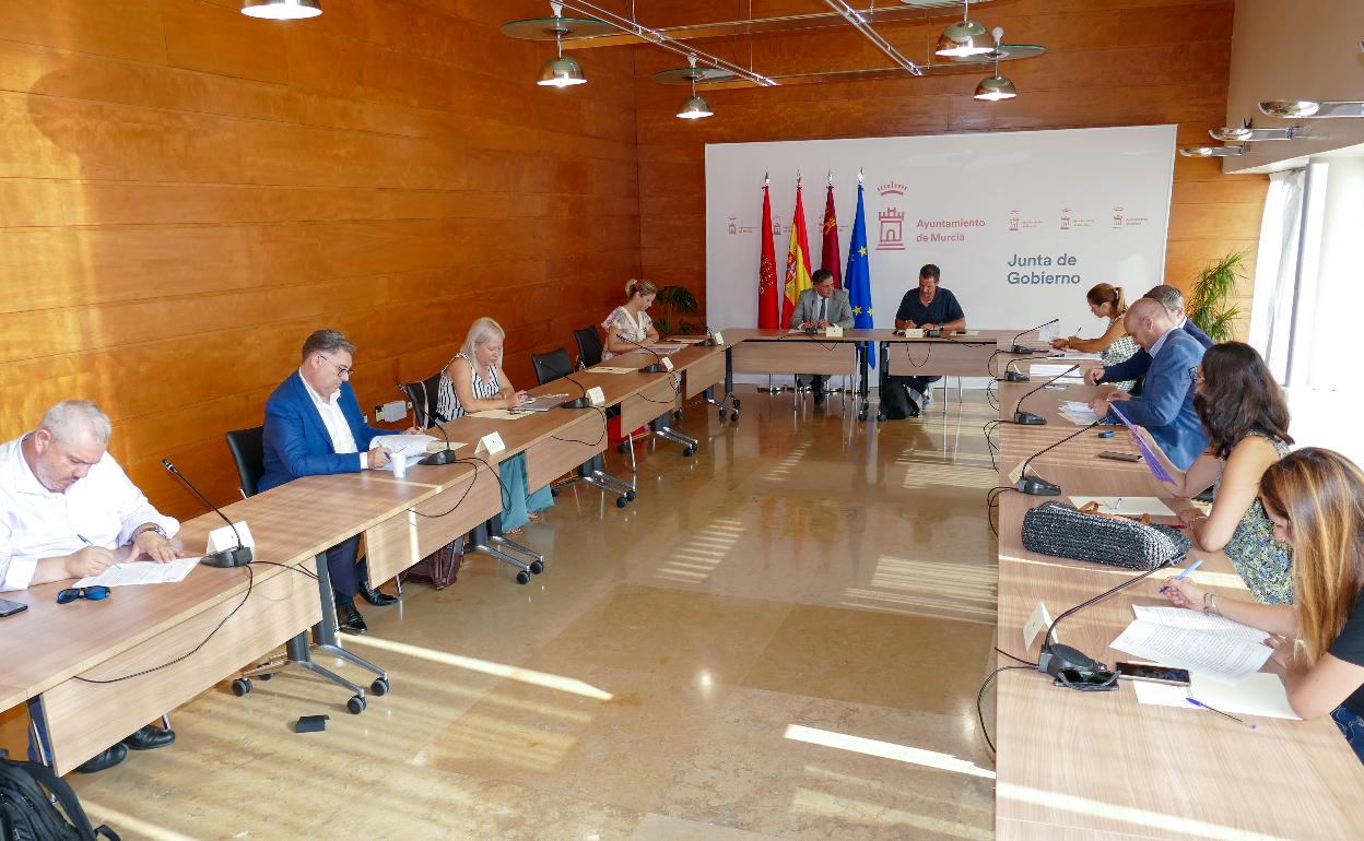 La Junta de Gobierno del Ayuntamiento de Murcia celebrada en la jornada de viernes.