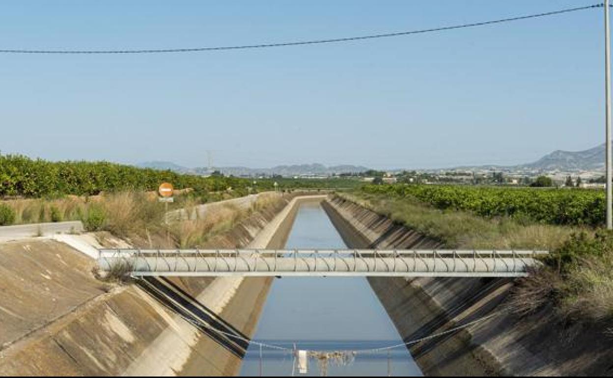 Trasvase Tajo Segura en Santomera, en una imagen de archivo.