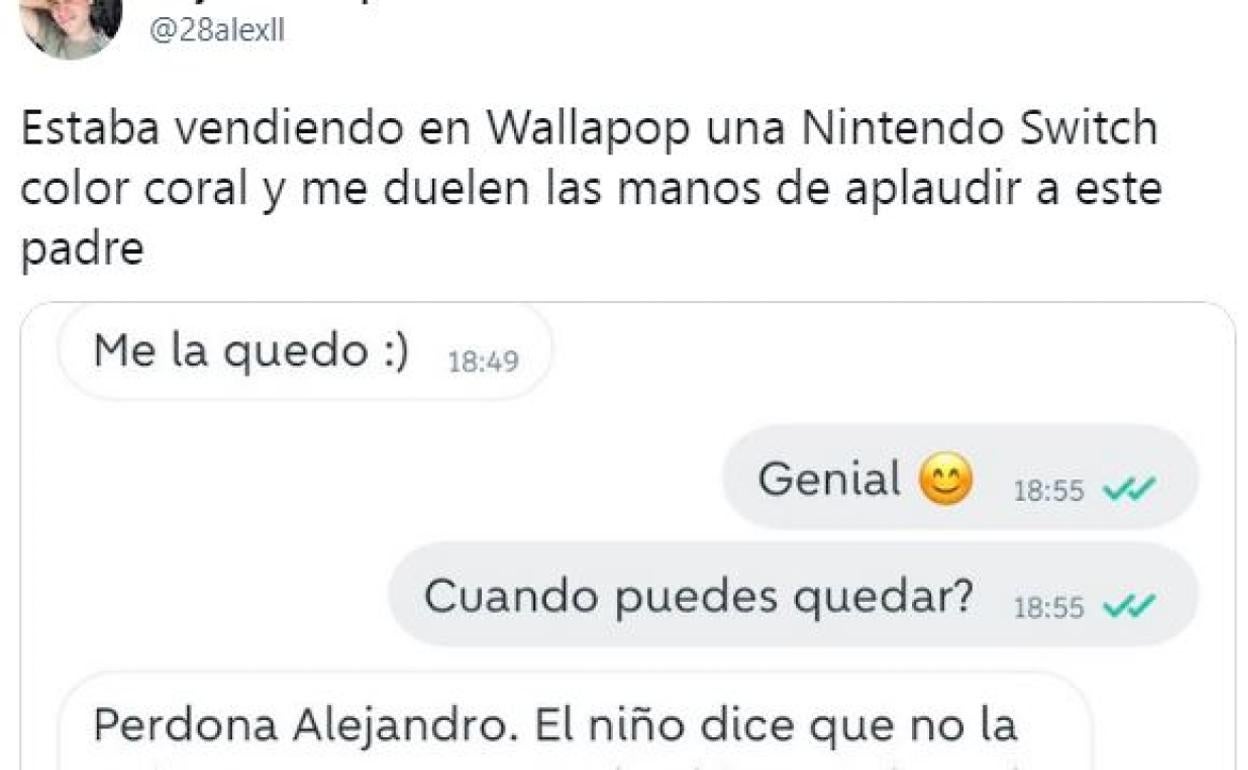 La aplaudida lección en redes de un padre a su hijo por no querer una videoconsola de color rosa