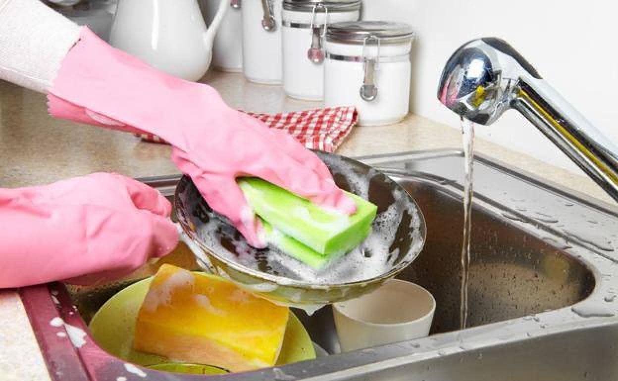ESTROPAJOS  Cómo limpiar los estropajos y trapos de cocina con el truco  del microondas