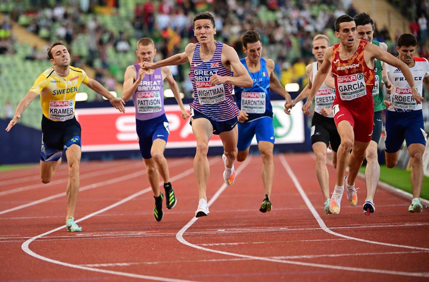 Fotos: El primer puesto de Mariano García en la final de los 800 metros del Europeo, en imágenes