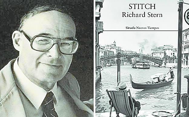 A la izquierda, Richard Stern. A la derecha, portada de 'Stitch' (Siruela).